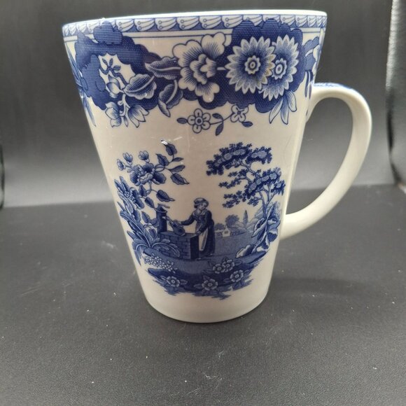 Spode Blue Room Collection Mug Girl At Well Design Ceramic Blue/White 2006 - Picture 3 of 7
